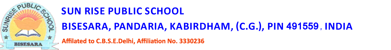 Sun Rise Public School, Bisesara, Pandaria, Kabirdham,490026 Logo